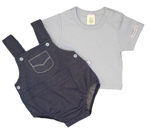 MACACÃO ROMPER- MASCULINO - TAMANHO P AO G # 25977 - PRESENTE DE ANJO