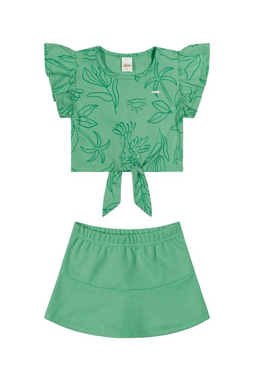 CONJUNTO INFANTIL - FEMININO - TAMANHO  4 AO 8 # 232011 - ELIAN