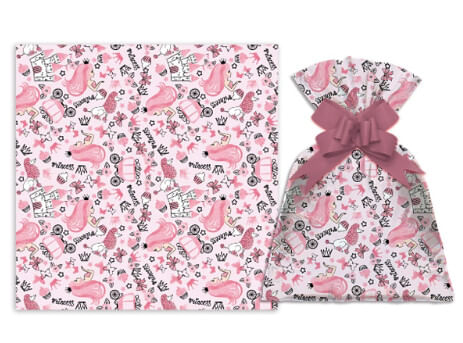SAQUINHO PARA PRESENTE - PRINCESA TEEN - 25X35  - 50 UNIDADES # 1220-273 -  GALA PAIS&FILHOS