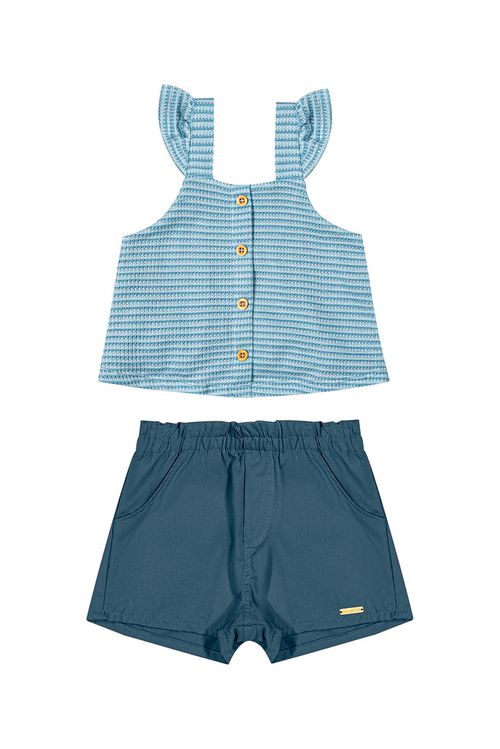 CONJUNTO  INFANTIL - FEMININO - TAMANHO  4 AO 8 # 73199 - ELIAN