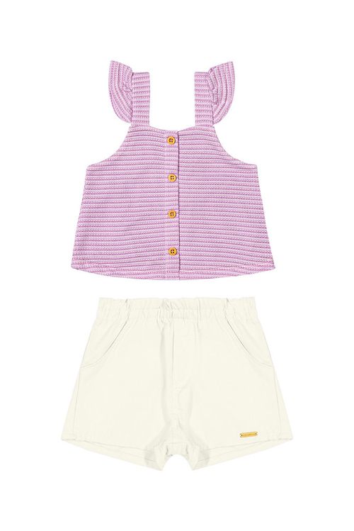 CONJUNTO  INFANTIL - FEMININO - TAMANHO  4 AO 8 # 73199 - ELIAN