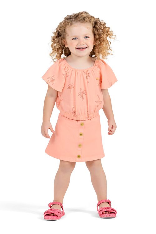 CONJUNTO  INFANTIL - FEMININO - TAMANHO  4 AO 8 # 73201 - ELIAN