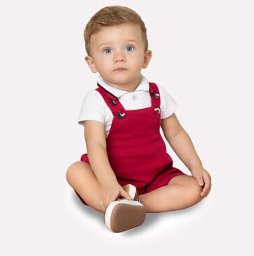 CONJUNTO - MASCULINO -  INFANTIL  -  TAMANHO 6 AO 24 MESES # 2000639  - MILON