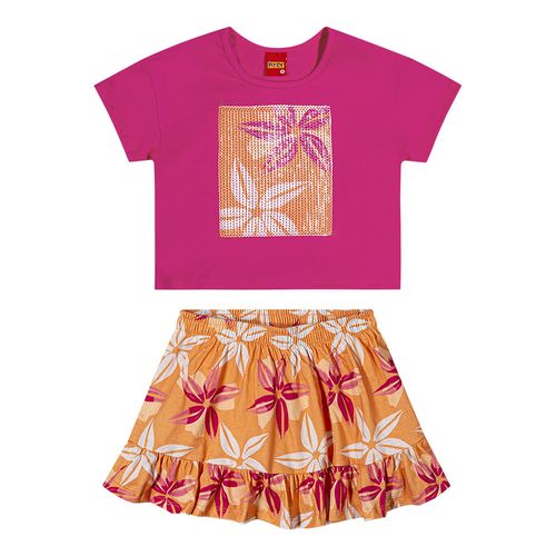 CONJUNTO INFANTIL- FEMININO - TAMANHO 4 AO 8 # 1000569 - KYLY