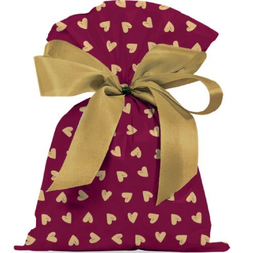 SAQUINHO PARA PRESENTE 30X45 COM 50 - CORAÇÕES # 1200-868