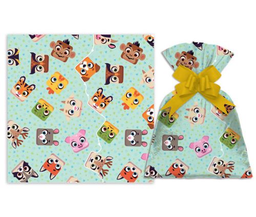 SAQUINHO PARA PRESENTE - ANIMAL TOY - 25X35  - 50 UNIDADES