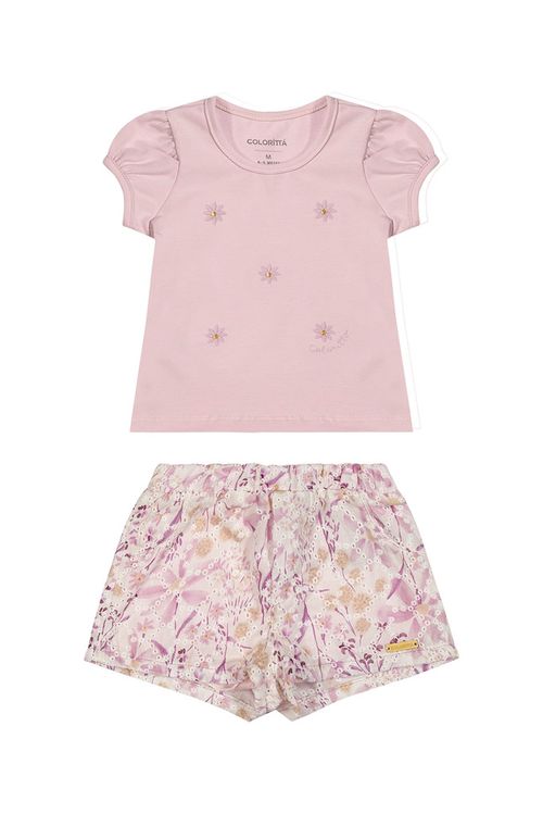 CONJUNTO INFANTIL - FEMININO - TAMANHO  1 AO 3 # 71134 - COLORITTÁ