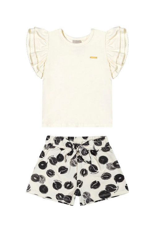 CONJUNTO INFANTIL - FEMININO - TAMANHO 4 AO 8 # 73193 - ELIAN
