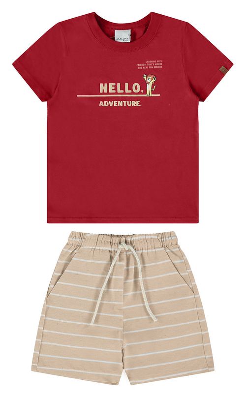 CONJUNTO - MASCULINO - INFANTIL - TAMANHO 4 AO 8 # 1000122774 - MALWEE
