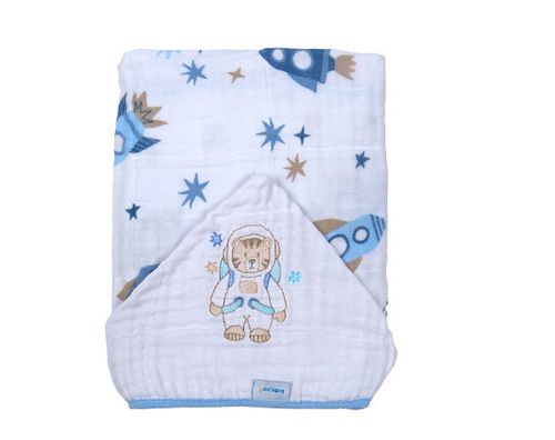 TOALHA DE BANHO COM CAPUZ SOFT ESTAMPADA - BABY JOY # 760081 - INCOMFRAL