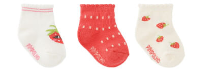 KIT MEIA COLORIDA - FEMININO - 3 PARES - TAMANHO RN # 0300694 - PIMPOLHO