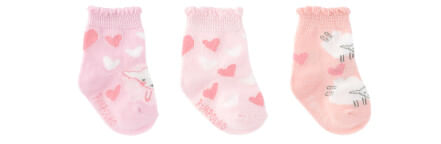 KIT MEIA COLORIDA - FEMININO - 3 PARES - TAMANHO 00-15 # 0300613 - PIMPOLHO