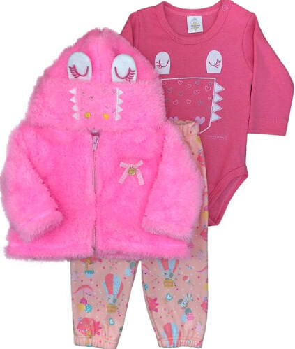 CONJUNTO PELUCIA P AO G #25980 - PRESENTE DE ANJO