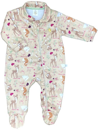 MACACÃO LONGO SOFT BOSQUE - TAMANHO RN AO G # 26021 - PRESENTE DE ANJO