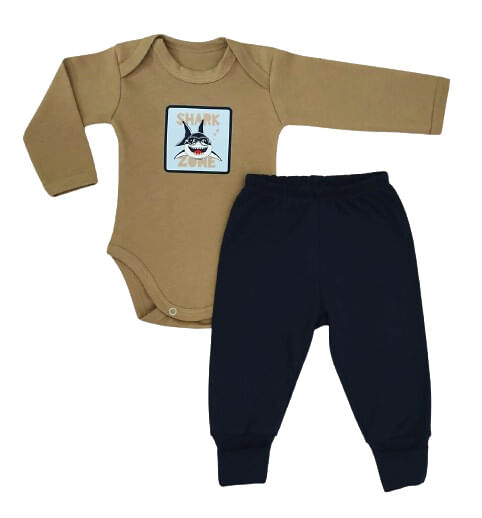 CONJUNTO MANGA LONGA - 2 PEÇAS - TAMANHO P AO G # 621372 - BABY BEST