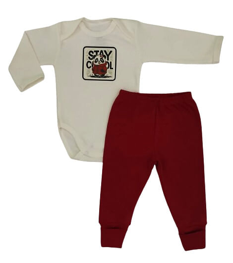CONJUNTO MANGA LONGA - 2 PEÇAS - TAMANHO P AO G # 622374 - BABY BEST