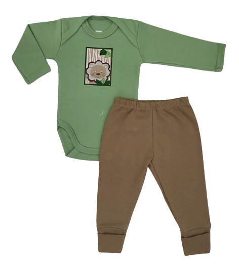 CONJUNTO MANGA LONGA - 2 PEÇAS - TAMANHO P AO G # 623376 - BABY BEST