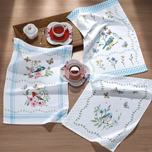 PANO DE COPA ESTAMPADO - JARDIM - 45CM X 65CM - 12 UNIDADES #30012484 - DOHLER
