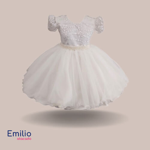 VESTIDO DE FESTA - INFANTIL - TAMANHO 1 AO 3 #3328 - NELU