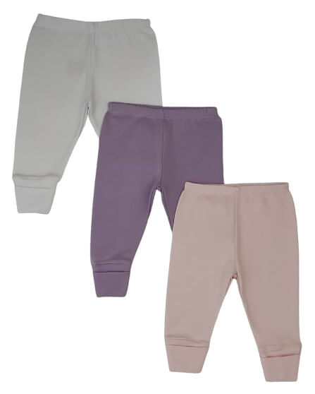 KIT CULOTE PÉ REVERSÍVEL - 3 UNIDADES - TAMANHO RN AO G # 432357 - BABY BEST