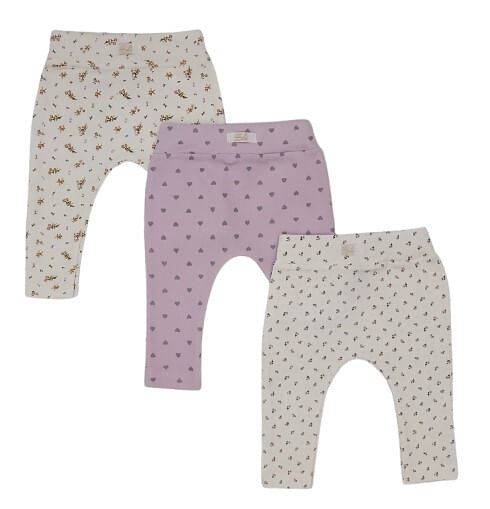 KIT CULOTE SARUEL SEM PÉ  - 3 UNIDADES - TAMANHO RN AO G # 10.050 - AZUL BEBÊ