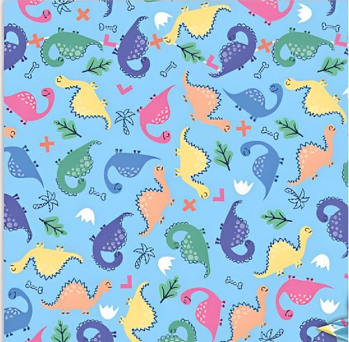 SAQUINHO PARA PRESENTE - 25X35 -DINO COLOR - 50 UNIDADES # 1220-283 - GALA PAIS&FILHOS