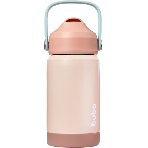 COPO TÉRMICO PAREDE DUPLA COM BICO E CANUDO - 360ML # 20844 - BUBA