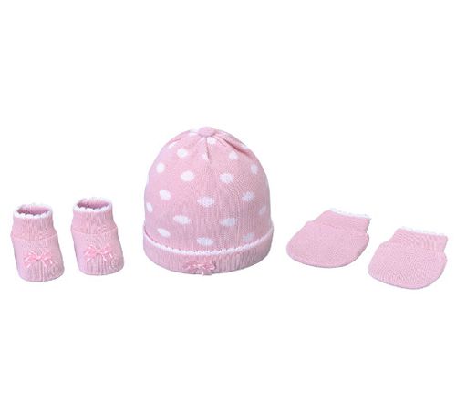 KIT GORRO, LUVA E SAPATO  - UNISSEX - TAMANHO RN # 0006221E - PIMPOLHO