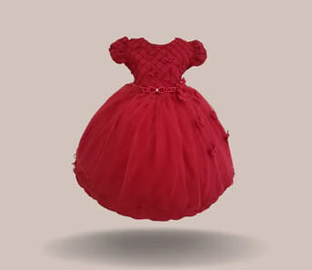 VESTIDO DE FESTA  - INFANTIL - TAMANHO 1 AO 3 #2591 - MENINA BONITA