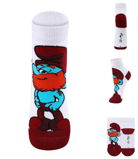 MEIA SMURFS - TAMANHO 24 AO 36 # 14050-002 - LUPO