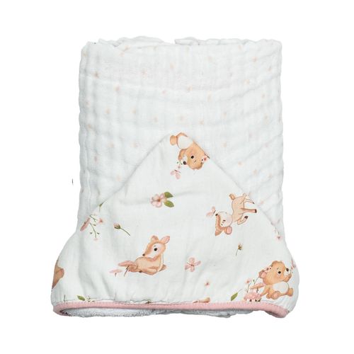 TOALHA DE BANHO SOFT COM CAPUZ DE CENTRO # 76120 - BUBLIM