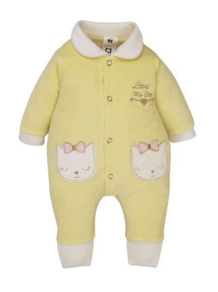 MACACÃO LONGO PLUSH - TAMANHO RN AO M # 20511 - BUM CALABUM