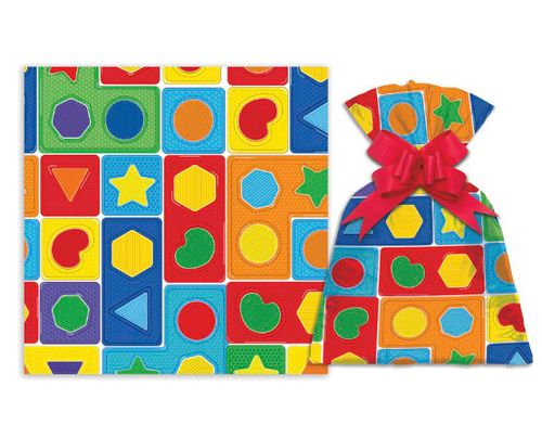 SAQUINHO PARA PRESENTE - 35X53 - PLAY KIDS - 50 UNIDADES  #1221-258 - GALA PAIS &  FILHOS