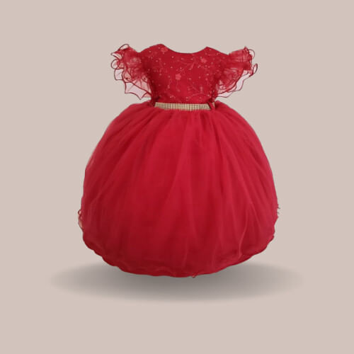 VESTIDO DE FESTA  - TAMANHO 1 AO 3 # 2592 - MENINA BONITA
