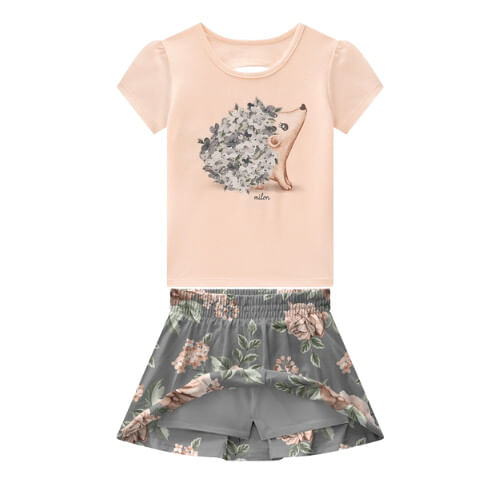 CONJUNTO - FEMININO -  INFANTIL - TAMANHO 1 # 2001022 - MILON