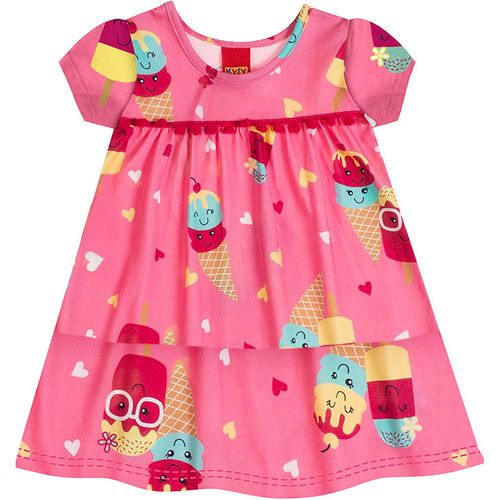 VESTIDO INFANTIL FEMININO -  TAMANHO 2 AO 3 # 1000976 - KYLY