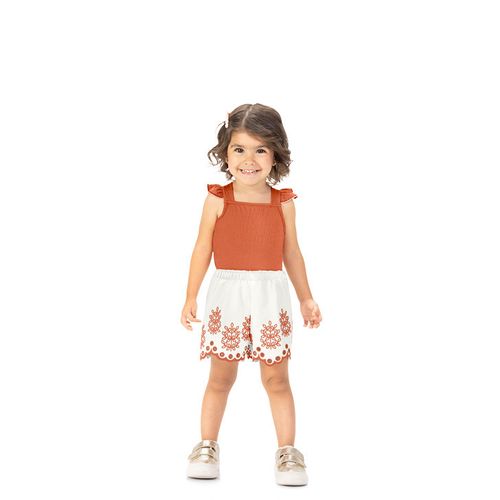 CONJUNTO - FEMININO - INFANTIL - TAMANHO 4 AO 8 # 2001186 - MILON