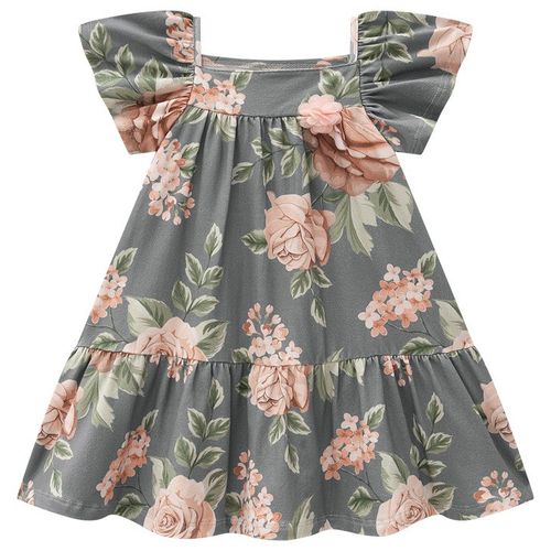 VESTIDO FEMININO INFANTIL - TAMANHO 4 AO 8 # 2000999 - MILON