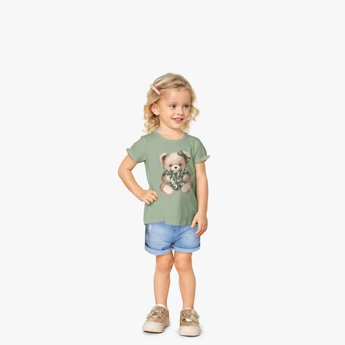 BLUSA - INFANTIL -  FEMININA - TAMANHO 4 AO 8 # 200995 - MILON