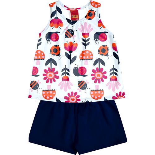 CONJUNTO - INFANTIL -  FEMININO - TAMANHO 4 AO 8 # 1000985 - KYLY