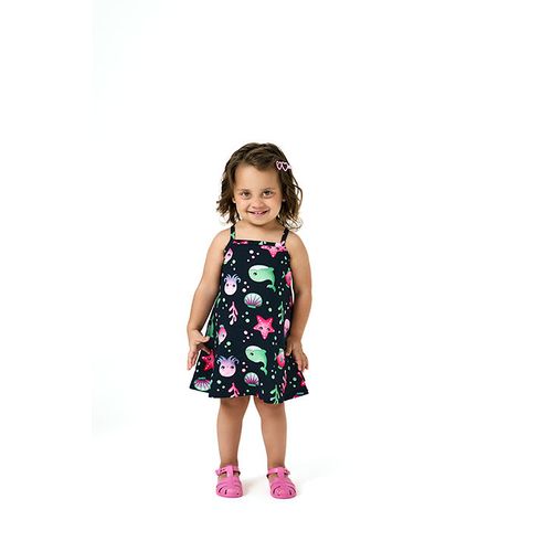 VESTIDO FEMININO INFANTIL - TAMANHO 4 AO 8 # 1000973 - KYLY