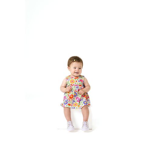 VESTIDO FEMININO INFANTIL - TAMANHO 6A AO 24M # 1001118 - KYLY