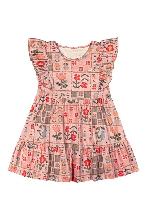 VESTIDO INFANTIL - FEMININO - TAMANHO 1 AO 3 # 232186 - ELIAN