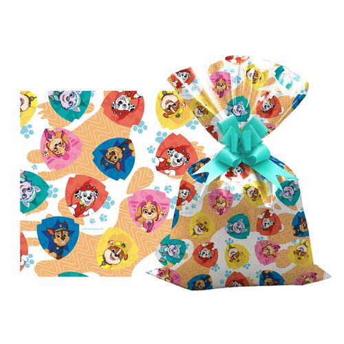 SAQUINHO PARA PRESENTE - 20X29 - PATRULHA CANINA - 50 UNIDADES # 1199-301 - GALA PAIS&FILHOS