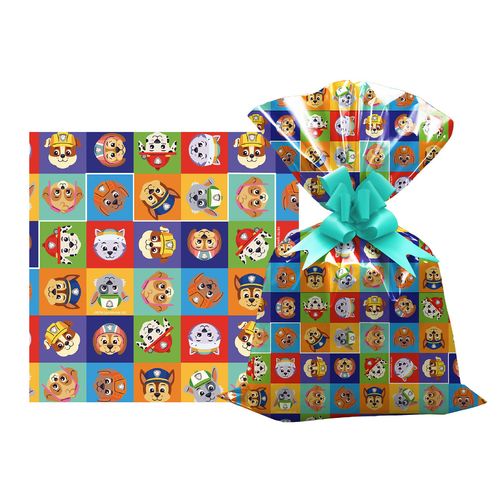 SAQUINHO PARA PRESENTE 25X35 - PATRULHA CANINA - 50 UNIDADES # 1220-302 - GALA PAIS&FILHOS