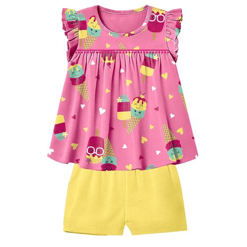 CONJUNTO FEMININO INFANTIL - TAMANHO 2 AO 3 #1000992 - KYLY