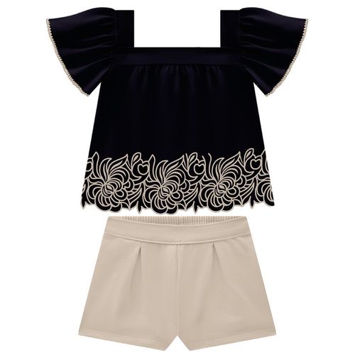 CONJUNTO INFANTIL FEMININO - TAMANHO 4 AO 8 - #2001048 - MILON