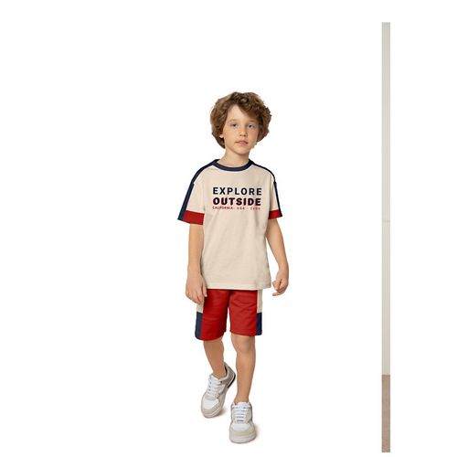 CONJUNTO - MASCULINO -  INFANTIL - TAMANHO 4 AO 8 # 2001093 - MILON
