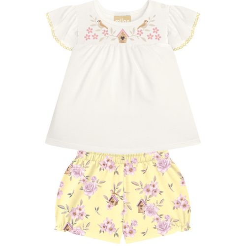 CONJUNTO FEMININO INFANTIL - TAMANHO 6A AO 24M # 2001116 - KYLY