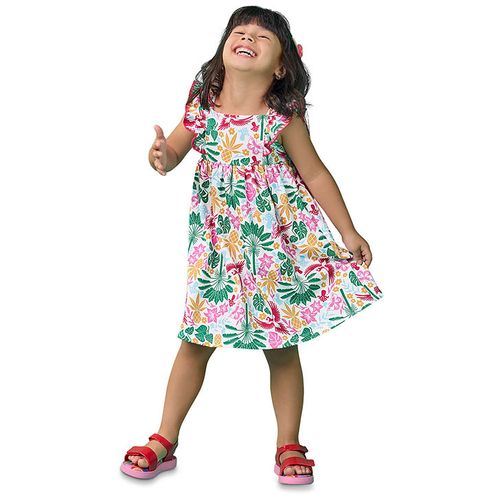 VESTIDO FEMININO INFANTIL - TAMANHO 2 AO 3 # 6000260 - NANAI